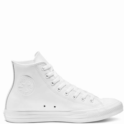 Férfi Converse Chuck Taylor All Star Mono Leather Magasszárú Cipő CO5146873 Fehér